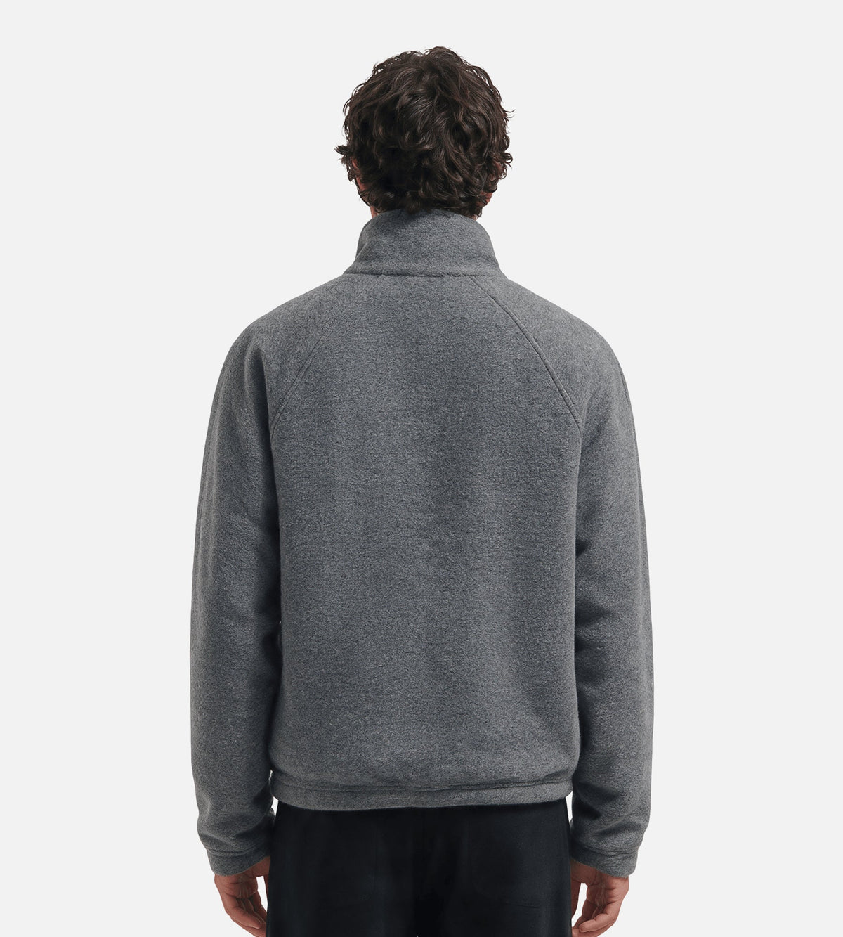 OLAF Wool Fleece Zip Jacket Sharkskin