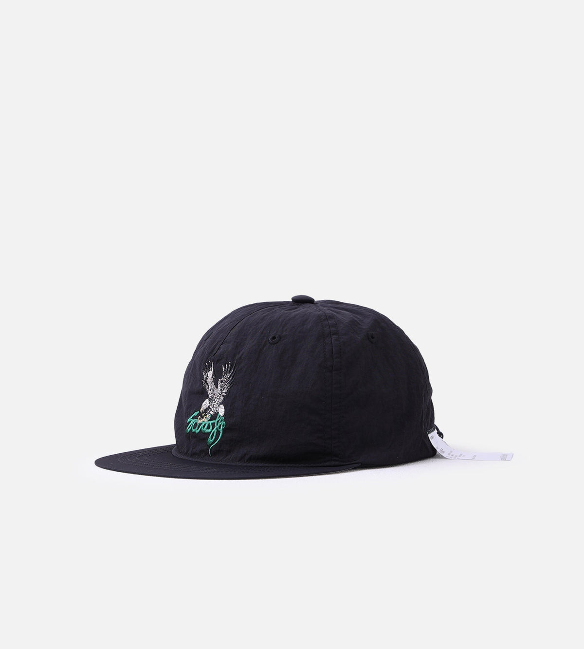 Satisfy FW26 FliteSilk 5-Panel Pinch Cap Black Eagle