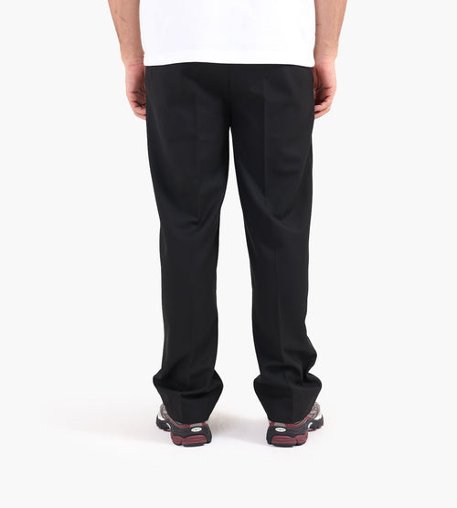 about:blank Everyday Pleated Trouser Polymix Black