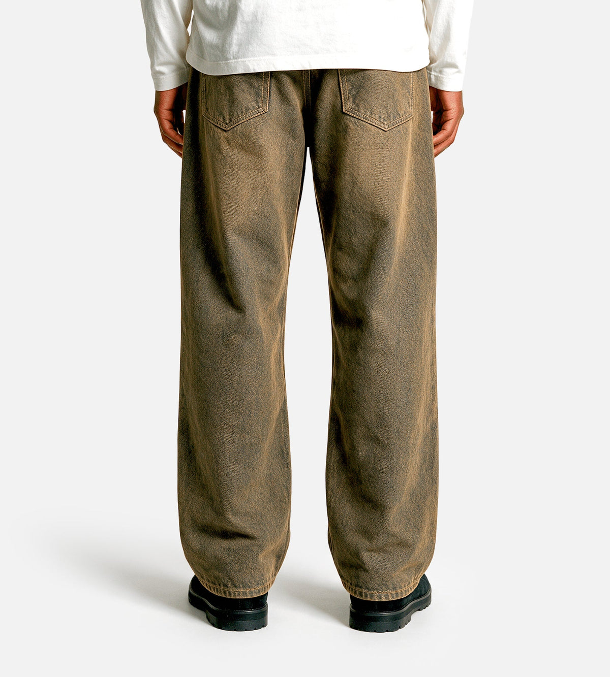 Daily Paper Velvet Shield Oversized Jeans Brown