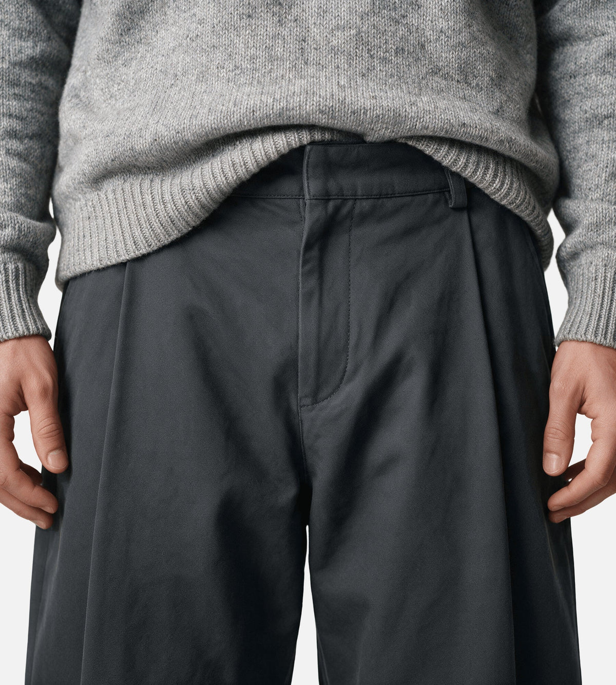 Seventh Pull On Pant Charcoal Tweed