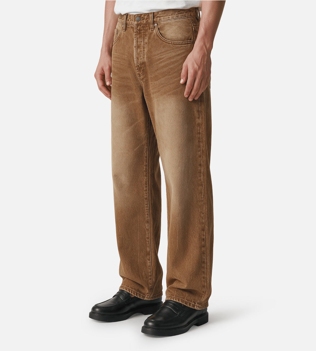 Obey Boxcar Straight Leg Denim Archive Brown