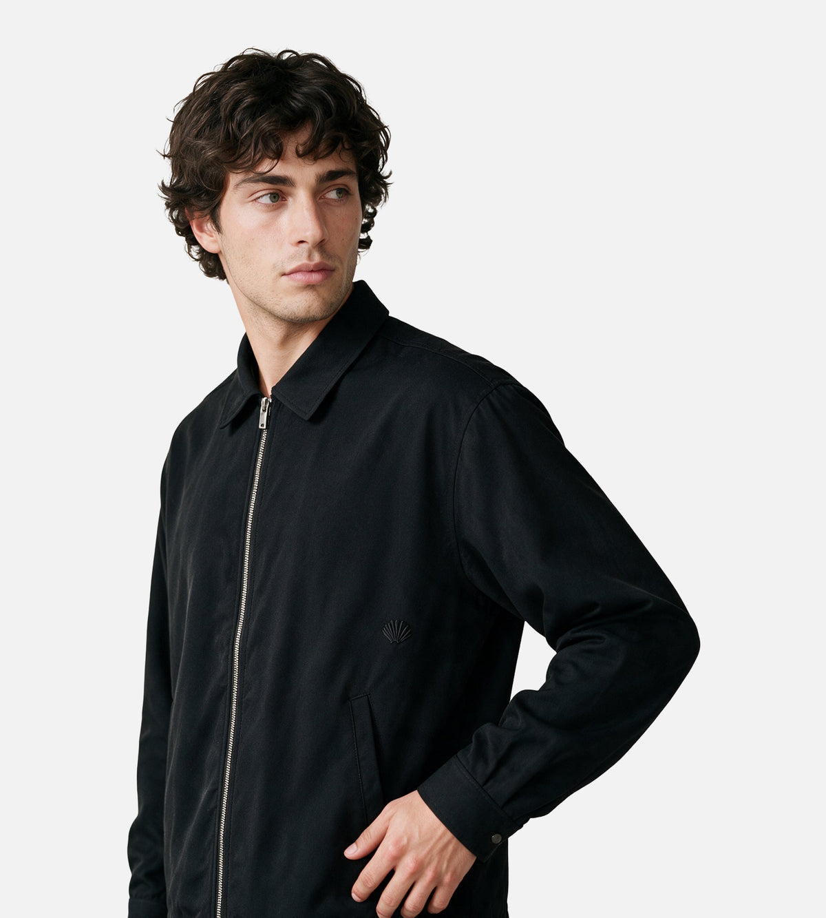New Amsterdam Surf Association F26 Zip Up Shirt Black