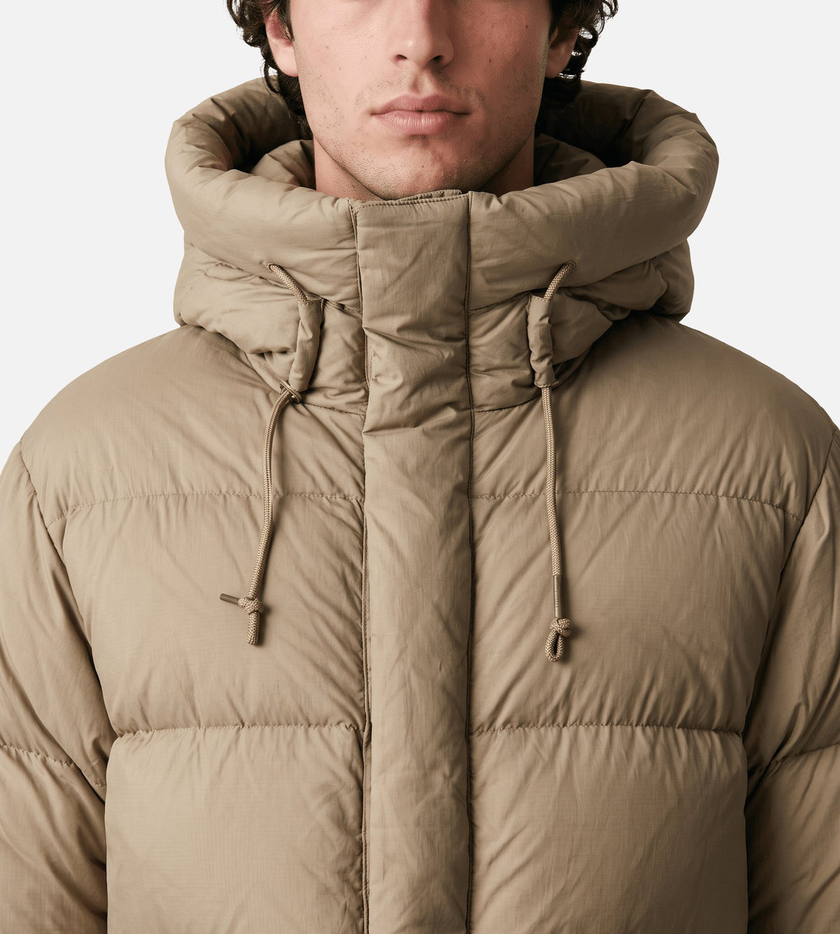 Ten-C Bruning Down Parka Pale Taupe