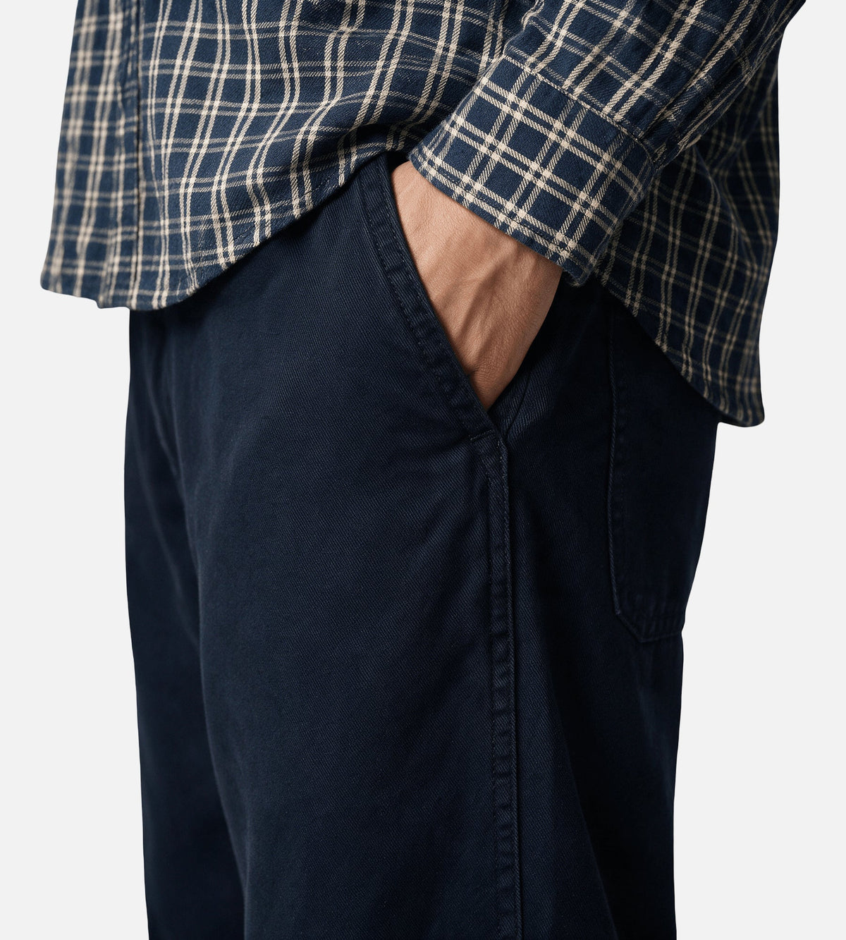Norse Projects Vivestad Broken Twill Wide Chino Dark Navy