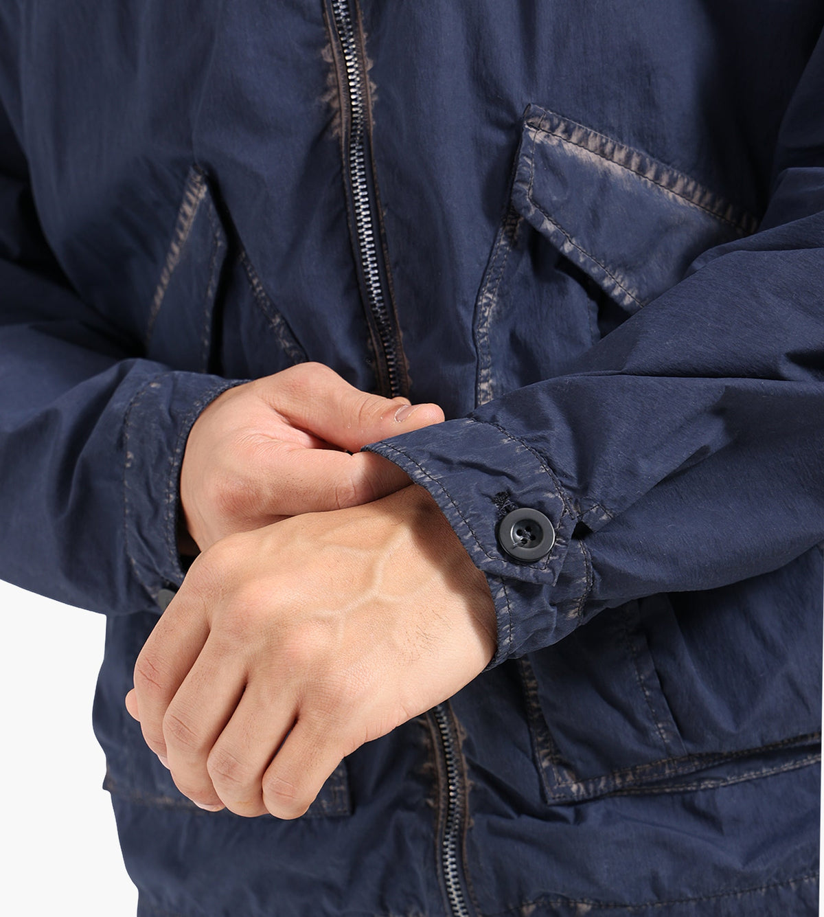 Ten-C Mid Layer Jacket Blue