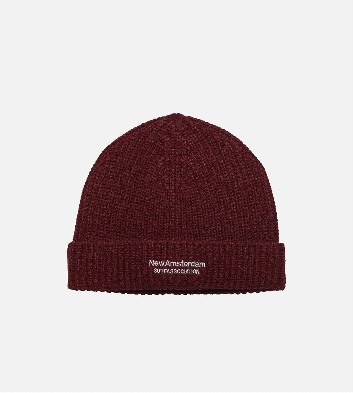 New Amsterdam Surf Association Reversible Logo Beanie Burgendy